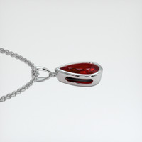1.02 Ct. Ruby Pendant, 18K White Gold 3