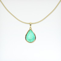 1.50 Ct. Gemstone Pendant, 14K Yellow Gold 1