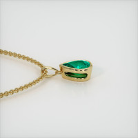 1.01 Ct. Emerald Pendant, 18K Yellow Gold 3