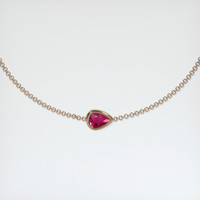0.43 Ct.Tw. Ruby Bracelet, 14K Rose Gold 1