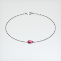 <span>1.02</span>&nbsp;<span class="tooltip-light">Ct.Tw.<span class="tooltiptext">Total Carat Weight</span></span> Ruby Bracelet, 14K White Gold 2