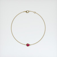 <span>0.43</span>&nbsp;<span class="tooltip-light">Ct.Tw.<span class="tooltiptext">Total Carat Weight</span></span> Ruby Bracelet, 14K Yellow Gold 3