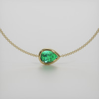 1.67 Ct.Tw. Emerald Bracelet, 18K Yellow Gold 1