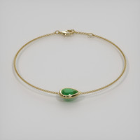 1.67 Ct.Tw. Emerald Bracelet, 18K Yellow Gold 2