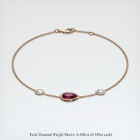 <span>1.19</span>&nbsp;<span class="tooltip-light">Ct.Tw.<span class="tooltiptext">Total Carat Weight</span></span> Gemstone Bracelet, 14K Rose Gold 2