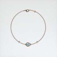 <span>0.80</span>&nbsp;<span class="tooltip-light">Ct.Tw.<span class="tooltiptext">Total Carat Weight</span></span> Gemstone Bracelet, 14K Rose Gold 3