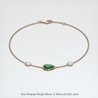 <span>1.13</span>&nbsp;<span class="tooltip-light">Ct.Tw.<span class="tooltiptext">Total Carat Weight</span></span> Gemstone Bracelet, 14K Rose Gold 2