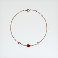 <span>0.43</span>&nbsp;<span class="tooltip-light">Ct.Tw.<span class="tooltiptext">Total Carat Weight</span></span> Ruby Bracelet, 14K Rose Gold 3