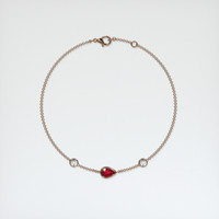 <span>0.45</span>&nbsp;<span class="tooltip-light">Ct.Tw.<span class="tooltiptext">Total Carat Weight</span></span> Ruby Bracelet, 14K Rose Gold 3