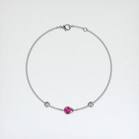 <span>0.59</span>&nbsp;<span class="tooltip-light">Ct.Tw.<span class="tooltiptext">Total Carat Weight</span></span> Ruby Bracelet, 14K White Gold 3