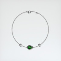 <span>1.13</span>&nbsp;<span class="tooltip-light">Ct.Tw.<span class="tooltiptext">Total Carat Weight</span></span> Gemstone Bracelet, 18K White Gold 3