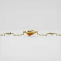 <span>4.44</span>&nbsp;<span class="tooltip-light">Ct.Tw.<span class="tooltiptext">Total Carat Weight</span></span> Golden Brown Hessonite Garnet Bracelet, 14K Yellow Gold 4