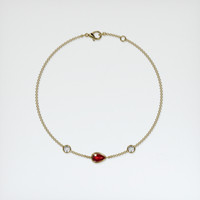 <span>0.43</span>&nbsp;<span class="tooltip-light">Ct.Tw.<span class="tooltiptext">Total Carat Weight</span></span> Ruby Bracelet, 14K Yellow Gold 3