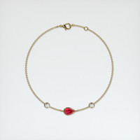 <span>0.76</span>&nbsp;<span class="tooltip-light">Ct.Tw.<span class="tooltiptext">Total Carat Weight</span></span> Ruby Bracelet, 14K Yellow Gold 3