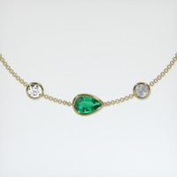 0.70 Ct.Tw. Emerald Bracelet, 18K Yellow Gold 1
