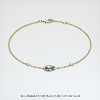 <span>0.80</span>&nbsp;<span class="tooltip-light">Ct.Tw.<span class="tooltiptext">Total Carat Weight</span></span> Gemstone Bracelet, 18K Yellow Gold 2