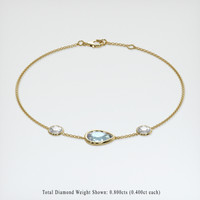 <span>1.22</span>&nbsp;<span class="tooltip-light">Ct.Tw.<span class="tooltiptext">Total Carat Weight</span></span> Gemstone Bracelet, 18K Yellow Gold 2