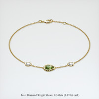 <span>0.93</span>&nbsp;<span class="tooltip-light">Ct.Tw.<span class="tooltiptext">Total Carat Weight</span></span> Gemstone Bracelet, 18K Yellow Gold 2