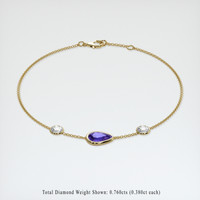 <span>1.14</span>&nbsp;<span class="tooltip-light">Ct.Tw.<span class="tooltiptext">Total Carat Weight</span></span> Gemstone Bracelet, 18K Yellow Gold 2