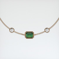 0.98 Ct.Tw. Gemstone Bracelet, 14K Rose Gold 1