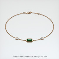 0.98 Ct.Tw. Gemstone Bracelet, 14K Rose Gold 2
