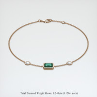 1.04 Ct.Tw. Gemstone Bracelet, 14K Rose Gold 2