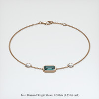 <span>1.08</span>&nbsp;<span class="tooltip-light">Ct.Tw.<span class="tooltiptext">Total Carat Weight</span></span> Gemstone Bracelet, 14K Rose Gold 2