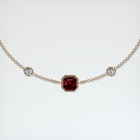 <span>0.89</span>&nbsp;<span class="tooltip-light">Ct.Tw.<span class="tooltiptext">Total Carat Weight</span></span> Ruby Bracelet, 14K Rose Gold 1