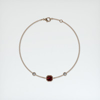 0.89 Ct.Tw. Ruby Bracelet, 14K Rose Gold 3
