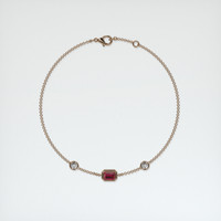 <span>0.71</span>&nbsp;<span class="tooltip-light">Ct.Tw.<span class="tooltiptext">Total Carat Weight</span></span> Ruby Bracelet, 14K Rose Gold 3