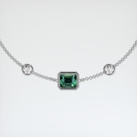 1.04 Ct.Tw. Gemstone Bracelet, 18K White Gold 1