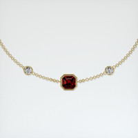 <span>0.89</span>&nbsp;<span class="tooltip-light">Ct.Tw.<span class="tooltiptext">Total Carat Weight</span></span> Ruby Bracelet, 14K Yellow Gold 1