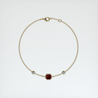 <span>0.89</span>&nbsp;<span class="tooltip-light">Ct.Tw.<span class="tooltiptext">Total Carat Weight</span></span> Ruby Bracelet, 14K Yellow Gold 3