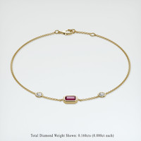 <span>0.71</span>&nbsp;<span class="tooltip-light">Ct.Tw.<span class="tooltiptext">Total Carat Weight</span></span> Ruby Bracelet, 14K Yellow Gold 2