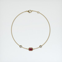 <span>0.71</span>&nbsp;<span class="tooltip-light">Ct.Tw.<span class="tooltiptext">Total Carat Weight</span></span> Ruby Bracelet, 14K Yellow Gold 3