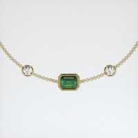 0.98 Ct.Tw. Gemstone Bracelet, 18K Yellow Gold 1