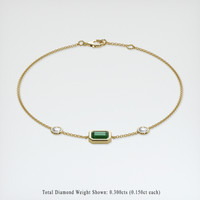 0.98 Ct.Tw. Gemstone Bracelet, 18K Yellow Gold 2