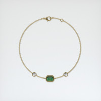 0.98 Ct.Tw. Gemstone Bracelet, 18K Yellow Gold 3