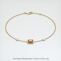 1.15 Ct.Tw. Gemstone Bracelet, 18K Yellow Gold 2