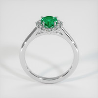 0.98 Ct. Emerald Ring, Platinum 950 3