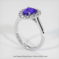 1.14 Ct. Gemstone Ring, Platinum 950 2