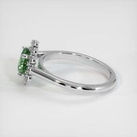 1.07 Ct. Bluish Green Sapphire Ring, Platinum 950 4