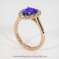 1.14 Ct. Gemstone Ring, 14K Rose Gold 2