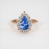 1.60 Ct. Sapphire Ring, 14K Rose Gold 1