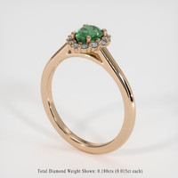 0.61 Ct. Gemstone Ring, 18K Rose Gold 2