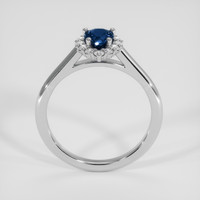 0.99 Ct. Blue Sapphire Ring, Silver 3