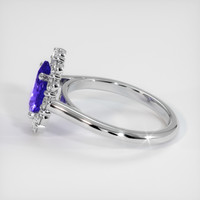 1.14 Ct. Gemstone Ring, 14K White Gold 4