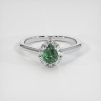 0.61 Ct. Gemstone Ring, 18K White Gold 1