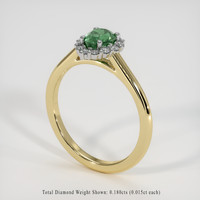 0.61 Ct. Gemstone Ring, 14K White & Yellow 2