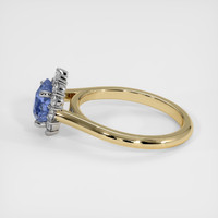 1.59 Ct. Blue Sapphire Ring, 14K White & Yellow 4